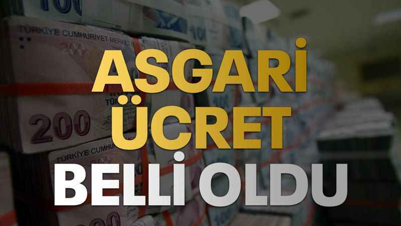 Asgari ücret belli oldu